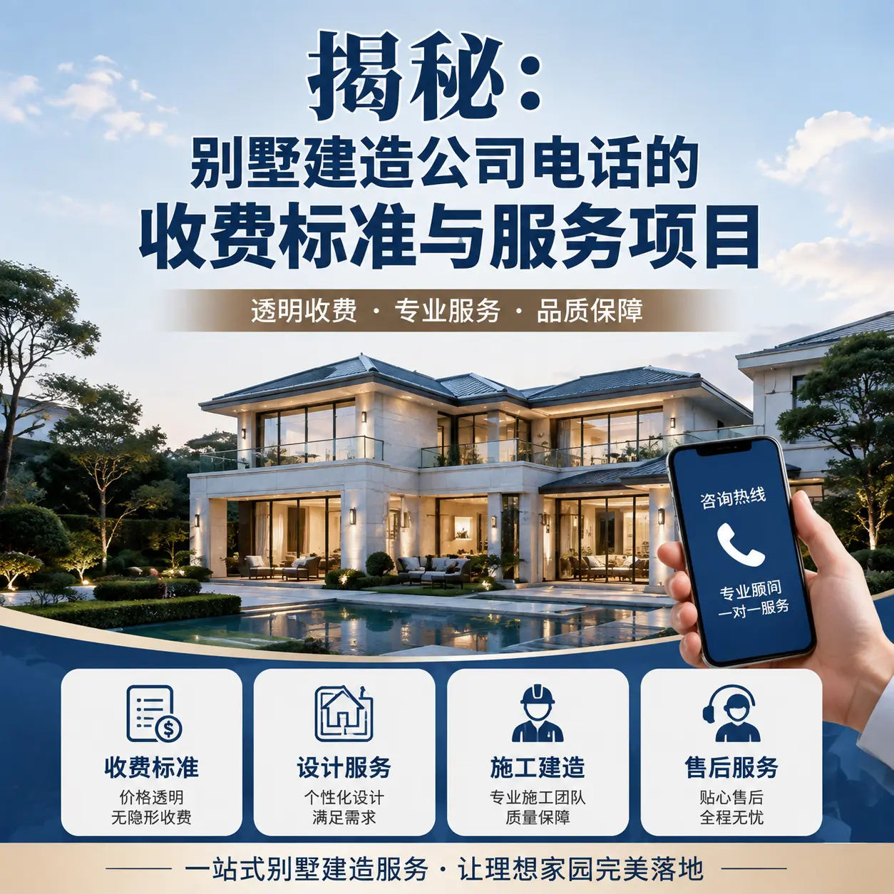 揭秘：道真别墅建造公司电话的收费标准与服务项目