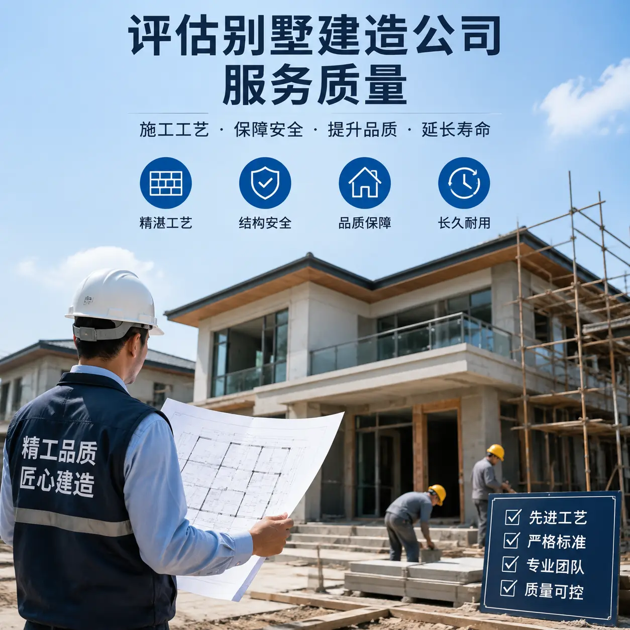 如何评估 道真 别墅建造公司的服务质量？
