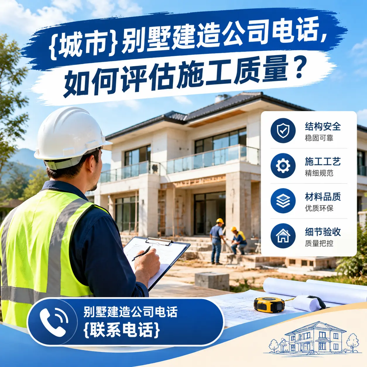 道真别墅建造公司电话,如何评估施工质量?