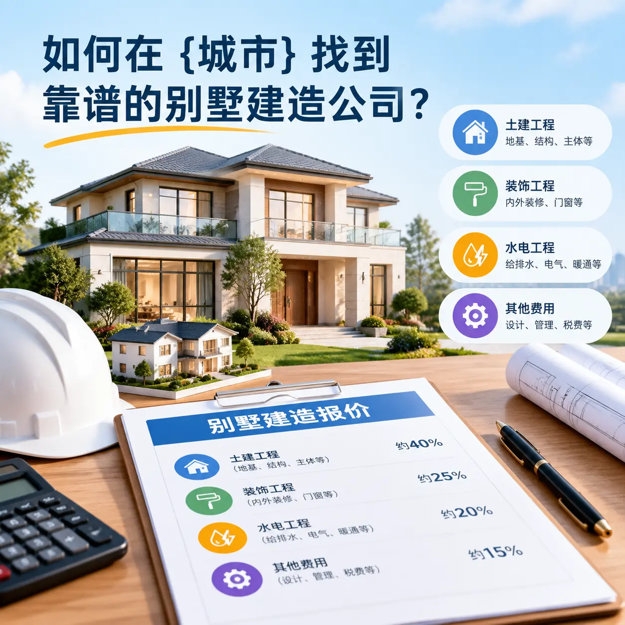 如何在 道真 找到靠谱的别墅建造公司？