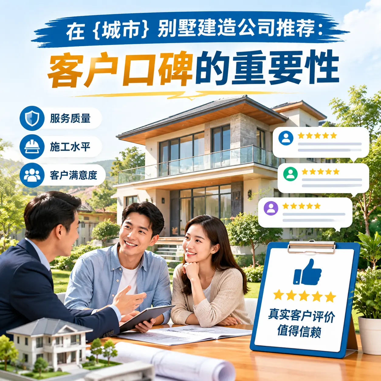 在 道真 别墅建造公司推荐：客户口碑的重要性