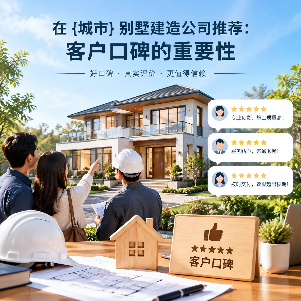 在 道真 别墅建造公司推荐：客户口碑的重要性