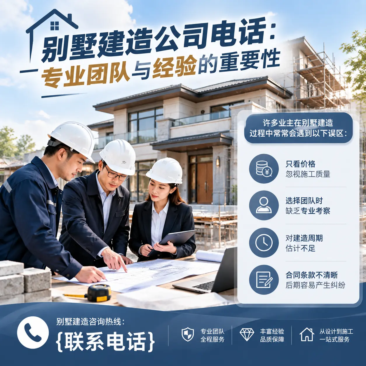 道真别墅建造公司电话：专业团队与经验的重要性