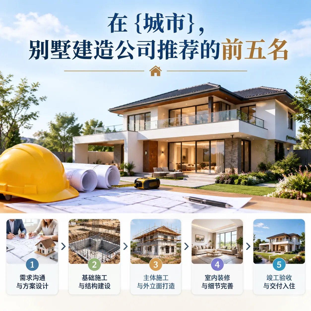 在 道真，别墅建造公司推荐的前五名