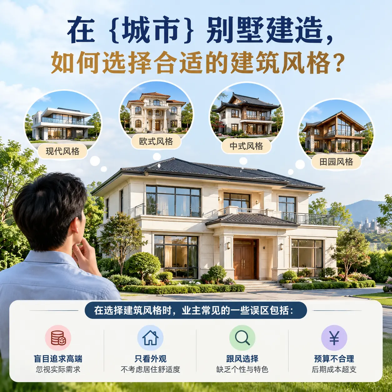 在 道真 别墅建造，如何选择合适的建筑风格？